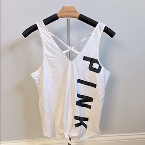 PINK Victoria's Secret White Tank Top
